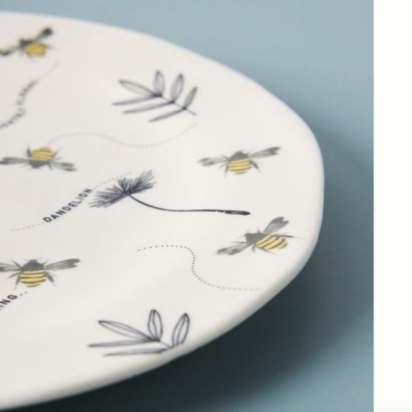 Busy Bee Bug Boho Farmhouse Animal Dessert Plate - Picture 2 of 6